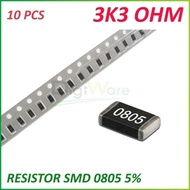 Resistor SMD 3K3 3.3K OHM 0805 5%