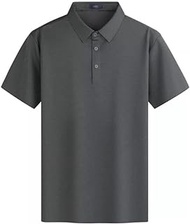 MMLLZEL POLO Shirt No Trace High Bullet Men's Short-sleeved T-shirt Men's Summer (Color : D, Size : M code)