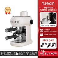 TJean Coffee Machine Espresso Coffee Machine Coffee Maker with Milk Frothing (800W)