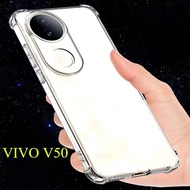 Vivo V50(พร้อมส่งในไทย)เคสTPUใสกันกระแทกแบบคลุมกล้องVivo V50 Lite/Vivo V50 5Gตรงรุ่น