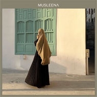 MUSLEENA - MY PEACE Instant Hijab  ผ้าคลุมสำเร็จรูปเนื้อผ้า Airy Cotton Look