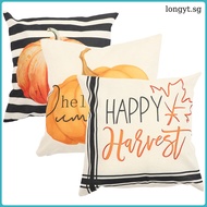 longyt 3 Pcs Linen Cushion Household Products Pumpkin