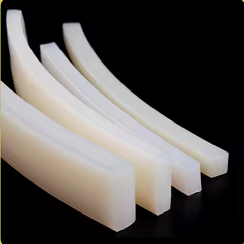 5mm x 5mm/10mm/15mm/20mm/30mm High Temperature Resistant Solid Silicone Rubber Sealing Strip Weather