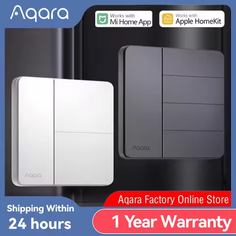 Aqara Smart Wall Switch Z1 More Control Zigbee 3.0 Compatible with Single Live/Neutral Wire Design S