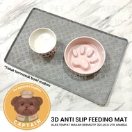 Silicone FEEDING Mat 3D PAWS MOTIF DOG Cat Silicone Mat Pet FEEDING Place DOG FOOD BOWL ANTI-SLIP Ma