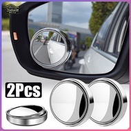 2 pcs 360 ° Derajat Adjustable Wide-Angle Blind Spot Mirror Side Blindspot Ultrathin Wide Angle Puta