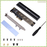 [J X Q K]  PCI-E 4.0 to M.2 NVMe Expansion Card 64Gbps M.2 NVME to PCIe 4.0 Adapter with Heatsink fo