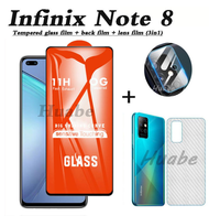 For Infinix Note 8 Note 11 note 11pro tempered glass film, 21D full screen coverage, Tecno Spark 8 mobile phone screen protector 3 in 1