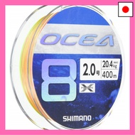Shimano Ocea 8 Fishing Line, 400m, Size 2.0, 5 Colors, LD-A81S (Size 2)