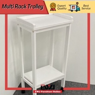 Ready Stock😘EWJ 34 Solid Trolley&Multi Rack/Black & White/2in1
