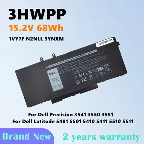 New 3HWPP Laptop Battery For Dell Latitude 5401 5501 5410 5411 5510 5511 for Precision 3541 3550 355