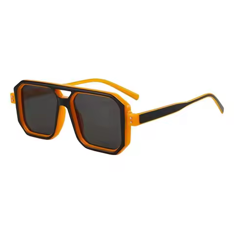 Casual Double Beam Full Frame Sunglasses For Men And Women UV-Proof Sunglasses UV400