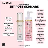 SET ROSE SKINCARE AVENYS/ SET JERAGAT , KULIT KUSAM , MENCERAH