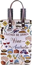 UJIMS Australia Travel Souvenir Wine Tote Bag Australia Day Gift Wine Bag Gift for Australia Friends