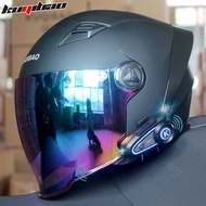 Cool Rider Motorcycle Helmet Intercom Bluetooth Half Helmet Men Women Electric Rider Dual Mirror Fou
