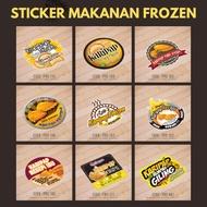 Sticker Karipap Sticker Frozen Food Popia Stiker Makanan Pau Ketupat