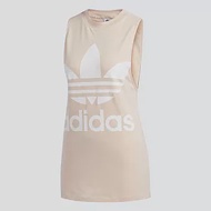 ADIDAS TREFOIL TANK 三葉草 女休閒背心-白粉-CE5583 XS 粉紅色