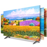 TV dust cover Nordic wall-mounted LCD TV cover 55 inch 50 curved surface 65 cover computer cover fabric