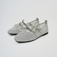 MellowCo รองเท้าบัลเล่ต์ตาข่าย Ballerinas รุ่น Lily Grid M4-A5013