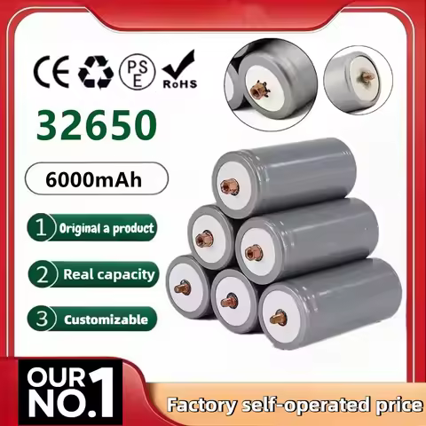 Original 32650 Lifepo4 Battery 3.2V 6000mah Rechargeable Power Batteries High-speed Large Capacity L