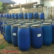 Tong Drum Plastik 160Liter /Blue Drum Plastic /Bekas Tong (READY STOCK)