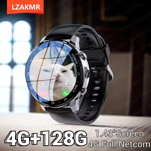 2026 NEW A3 Global Version 4G NET Smartwatch Android OS 800mAH Battery 1.43" Screen Blood Pressure G