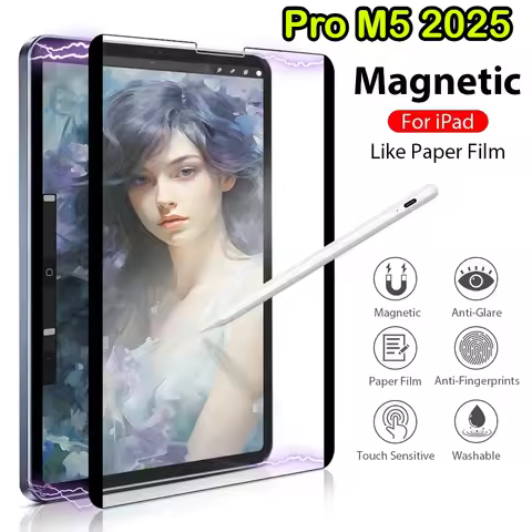 Magnetic Paper Film Protector for Ipad Pro M5 M4 Air 11 M3 M2 5 4 3 2 A16 12 9 10th A19 Generation 1
