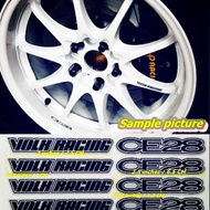 Volk Racing Rays CE28 Car Rim Sticker Like Original Best Quality