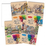 AKINA SAVE A4 Size B4 size B5 size A3 Size SBS Sketch Book BUKU LUKISAN STUDENT Drawing Paper Oil Pa