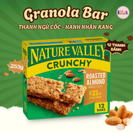 Thanh Bánh Ngũ Cốc Hạnh nhân rang Nature Valley Roasted Almond 253g HSD: 02/2026