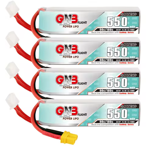 GNB 3S 550mAh 90C/180C 11.1V LiPo Battery For Quadcopter Helicopter FPV Drone Parts Rechargeable Bat