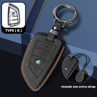 🇲🇾【B】BMW Suede Leather Car Key Cover Premium Alcantara Style 3D Full Protection Anti Scratch Key Cas