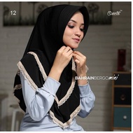 Special Black; Special Black Burgundy; Bahrain Bergo Mini By Tamira Oneto Original Good Jersey / Ber