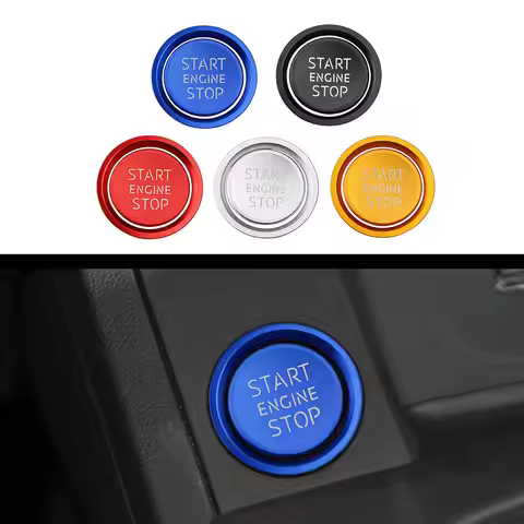 Auto Engine Start Stop Ignition Ring Circle Sticker Case for Audi A4 A5 A6 A7 B8 BT Interior Decorat