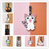Ready Stock Cartoon Black Cat White Cat Cheese Cat Luggage Tag Name Tag Listing Travel Tag Tag