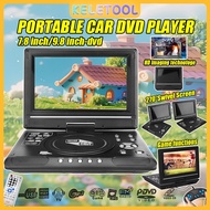 7.5 inch Portable DVD Player Kids and Car Swivel Screen 4-6 Hours Rechargeable Battery All Regions A