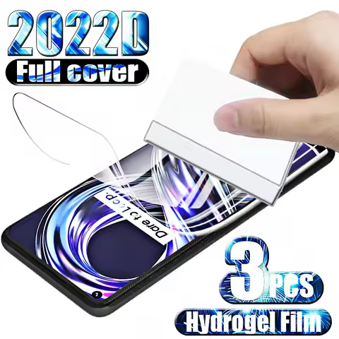 3PCS Hydrogel Film For Oppo Realme 8i Screen Protector Films For Realme 8 7 6 Pro 8s c25 c21 c20 c17