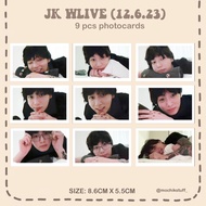 Jungkook_BTS Wlive (12.6.23) Fanmade Photocards