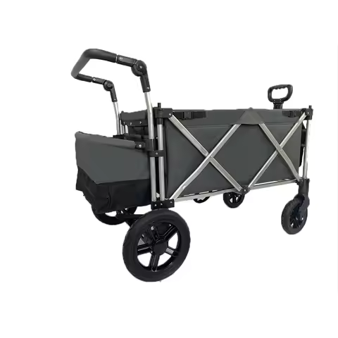 Multi Function Folding Wagon Foldable Outdoor Trolley Stroller Folding Wagon Portable