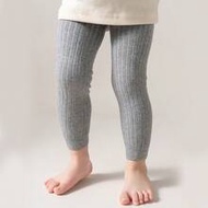 1pc Striped Leggings, 9/10 Length, Snug Fit, Suitable For Layering Under Skirts