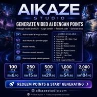 AIKAZE STUDIO | AI Video Generator | Kling • Seedance • Veo • Hailuo • Grok