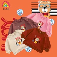 Oversized Crewneck Sweater for Kids lets Go MotifOriginal Ages (1-6 years)