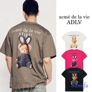 [acme de la vie ADLV] [Oversized] RABBIT BEAR DOLL LOGO SHORT SLEEVE T-SHIRT