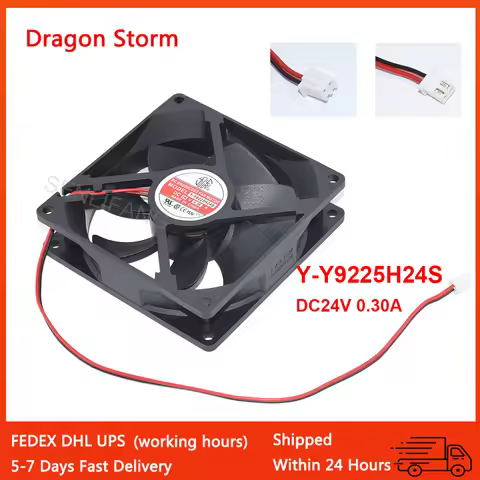 Good Quality 9025 92*92*25 MM Y-Y9225H24S 9CM DC24V 0.30A 2-Wire Electric Welding Machine High Air V