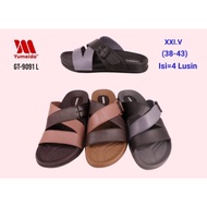CODE P12D Men's Sandals 991 RUBBER RUBBER Slip On 3 Lines Super Premium Yumeida