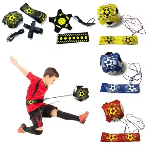 Elastic Belt Soccer Ball Juggle Bags Kicking Durable Football Training Equipment Portable Adjustable