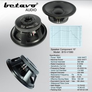 Speaker Komponen 15 Inch Betavo B15 V1580 Component B 15 V 1580