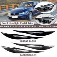 Front Headlight Eyelid Eyebrow Trims For BMW F30 F32 F33 F34 F35 F31 2013-2019