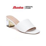 Bata บาจา รองเท้าส้นสูง รองเท้าลำลองน่ารัก รองเท้าส้นเตี้ย รองเท้ามีส้น สูง 2 นิ้ว สำหรับผู้หญิง รุ่น Susi สีขาว 7611880