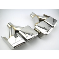 premium-Quad Exhaust Tips for Mercedes Benz W212 E200 E260 E300L S63 to E63 Style Tailpipe Outlet